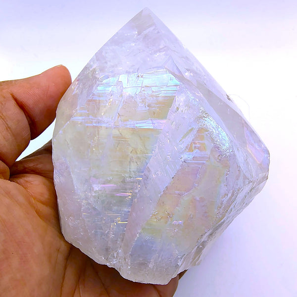 Point Angel Aura Quartz Crystal Tumble