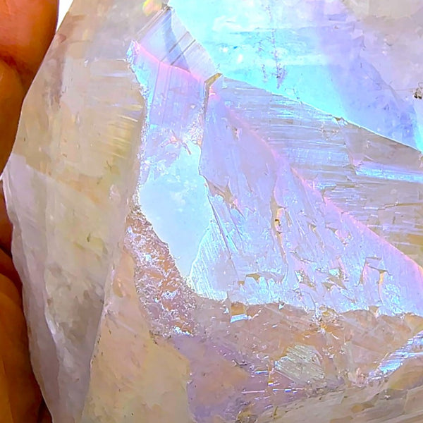 Point Angel Aura Quartz Crystal Tumble