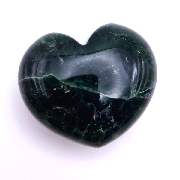 Fluorite Puff Heart Stone