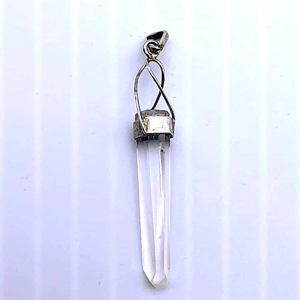 Clear Quartz Point Pendant Sterling Silver Designs