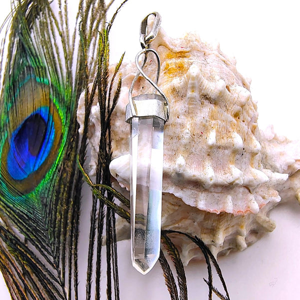 Clear Quartz Point Pendant Sterling Silver Designs
