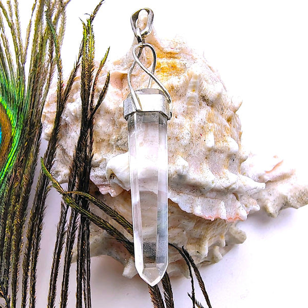 Clear Quartz Point Pendant Sterling Silver Designs