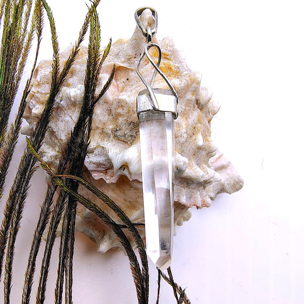 Clear Quartz Point Pendant Sterling Silver Designs