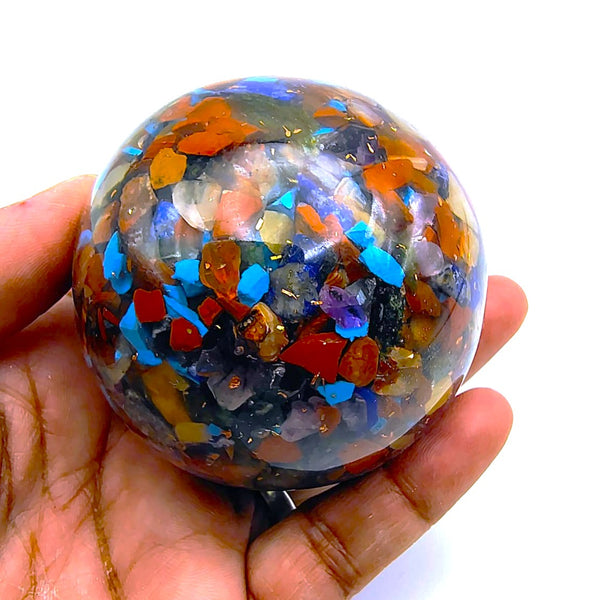Pentagram Orgonite Sphere Crystal
