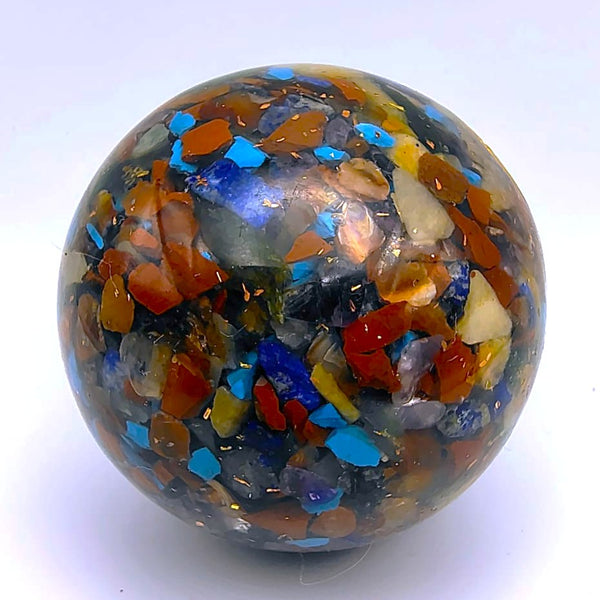 Pentagram Orgonite Sphere Crystal