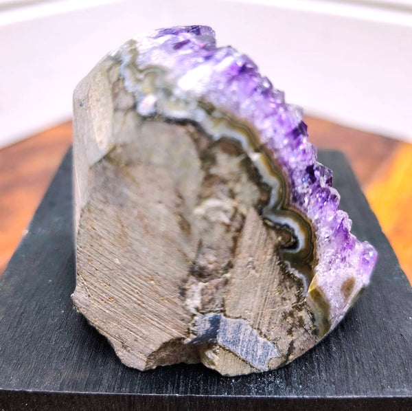 Amethyst Geode Cluster with Polished Edges
