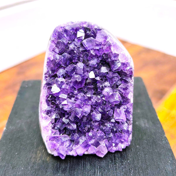 Amethyst Geode Cluster with Polished Edges