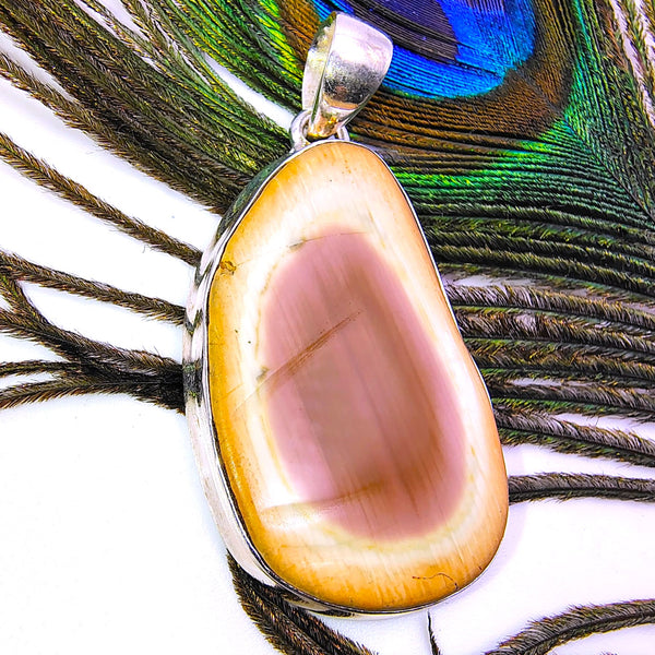 Natural Tear Drop Imperial Jasper Pendant Sterling Silver