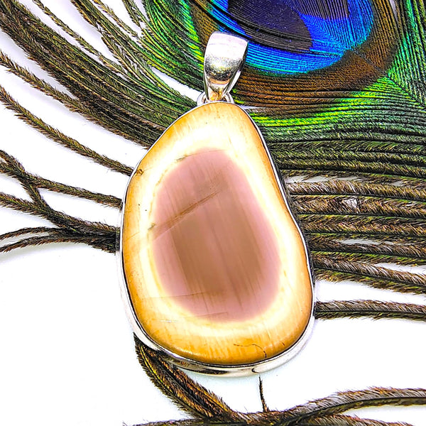 Natural Tear Drop Imperial Jasper Pendant Sterling Silver