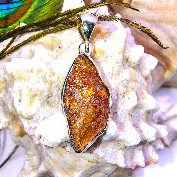 Sunstone Raw Pendant