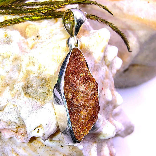 Sunstone Raw Pendant