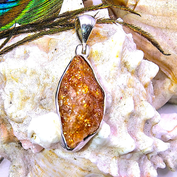 Sunstone Raw Pendant