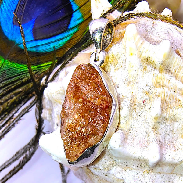 Sunstone Raw Pendant