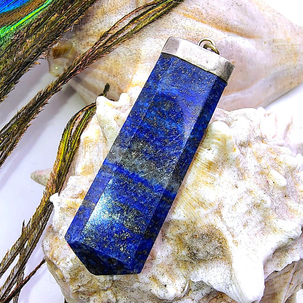 Lapis Lazuli Point Pencil Pendant
