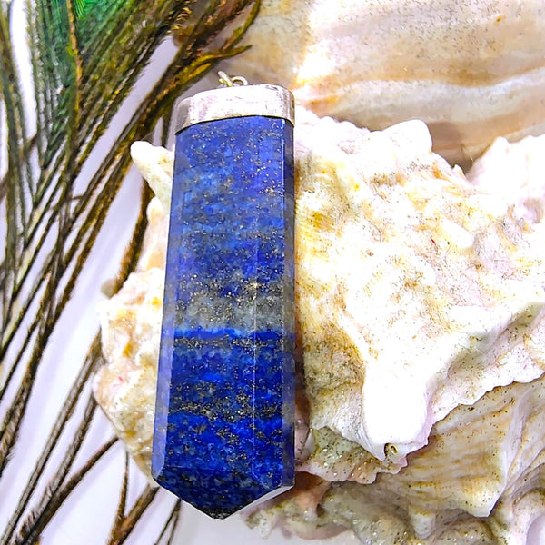 Lapis Lazuli Point Pencil Pendant
