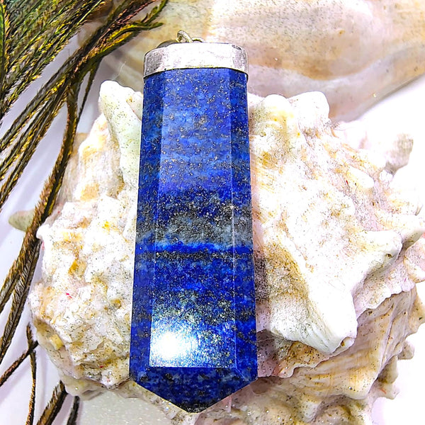 Lapis Lazuli Point Pencil Pendant