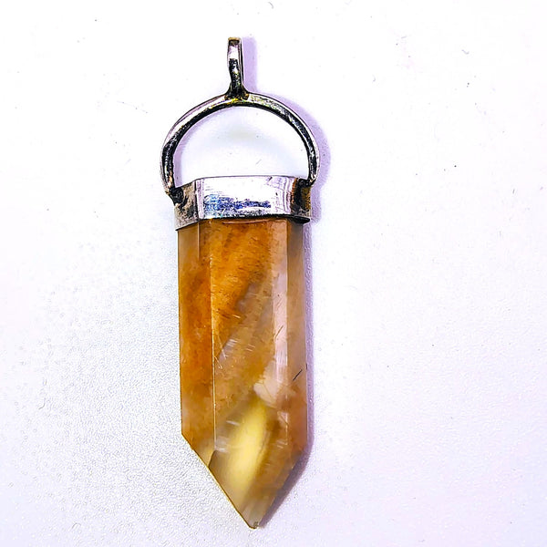 Moonstone hexagonal Point Pencil Pendant