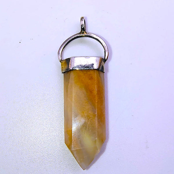 Moonstone hexagonal Point Pencil Pendant