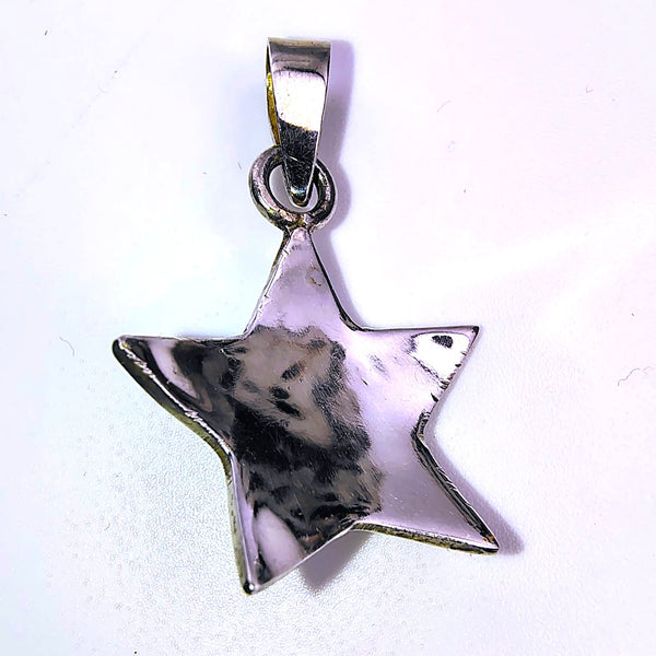 Aventurine Star Pendant Sterling Silver