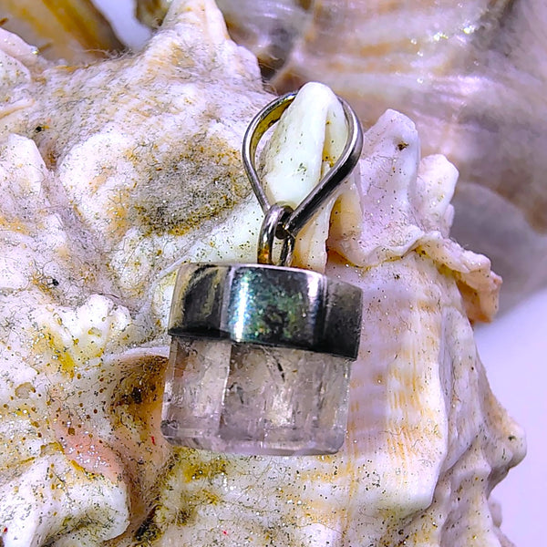 Kunzite Pendant Sterling Silver
