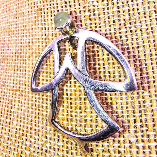Praying Angel Sterling Silver Green Aventurine