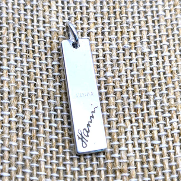 "RECYCLE" Pendant Sterling Silver