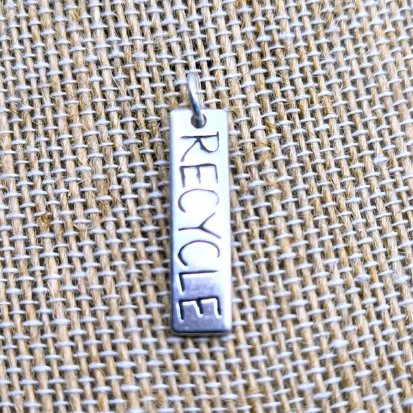 "RECYCLE" Pendant Sterling Silver