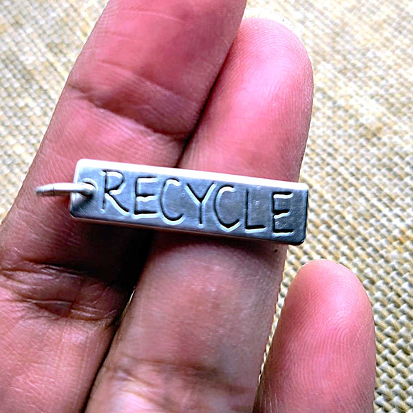 "RECYCLE" Pendant Sterling Silver