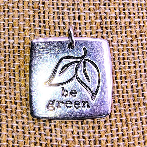 be green Pendant Sterling Silver
