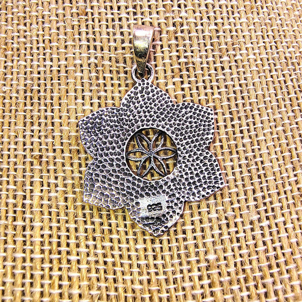 Coexist Lotus Pendant Sterling Silver