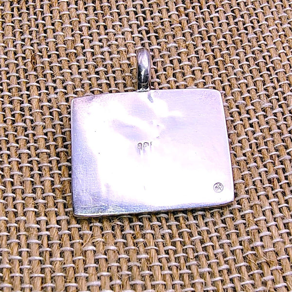 Yoga Scorpion Pose Pendant Sterling Silver