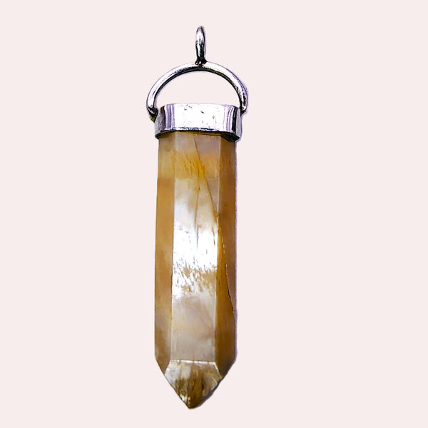 Moonstone hexagonal Point Pencil Pendant