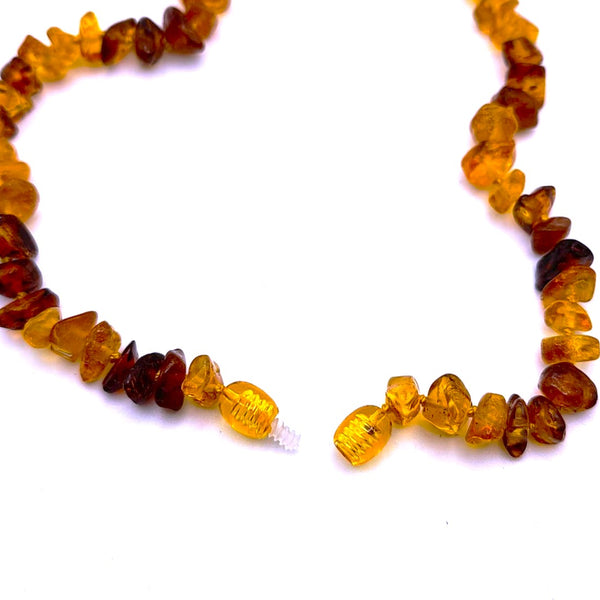 Baltic Amber Multi-color beads 12.5" choker necklace