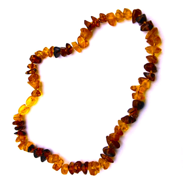 Baltic Amber Multi-color beads 12.5" choker necklace