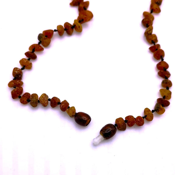 Baltic Amber Cognac opaque beads 12.5" choker necklace