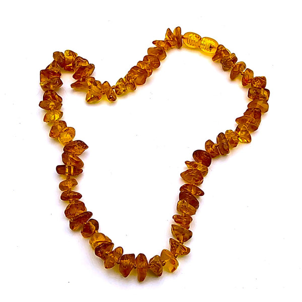 Baltic Amber Honey beads 12.5" choker necklace