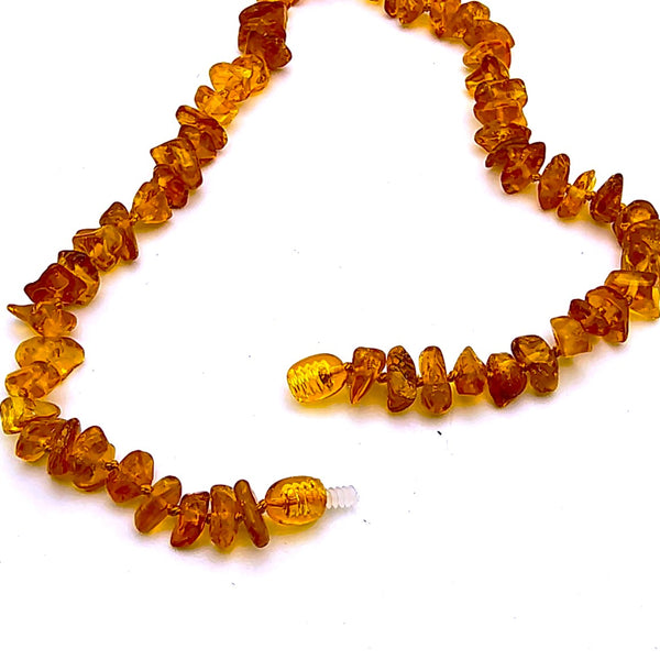 Baltic Amber Honey beads 12.5" choker necklace