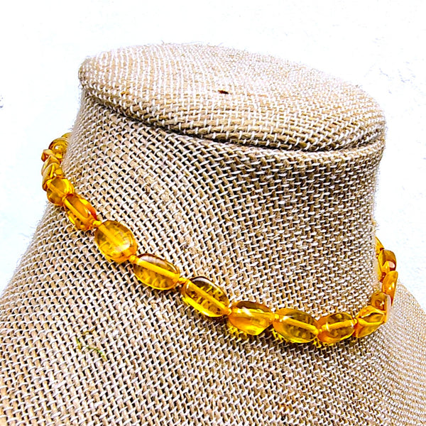 Honey Bead Baltic Amber choker necklace