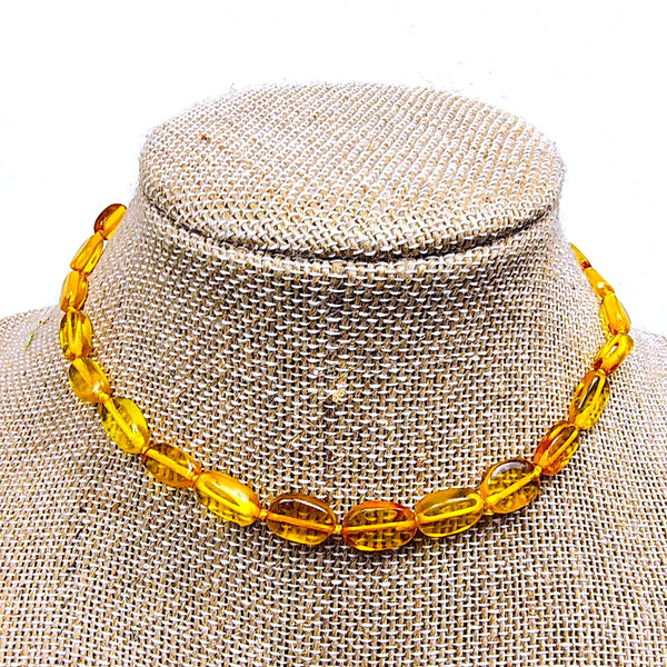 Honey Bead Baltic Amber choker necklace