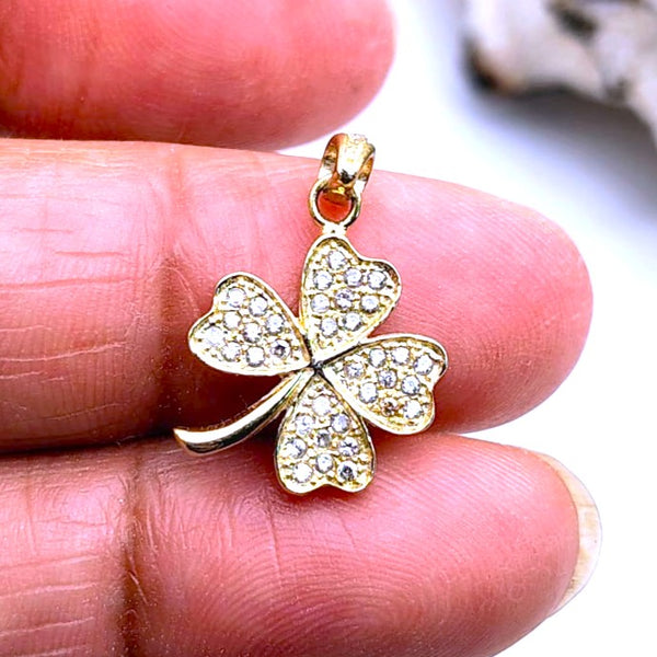 Four Leaf Clover Pendant Good Luck Charm