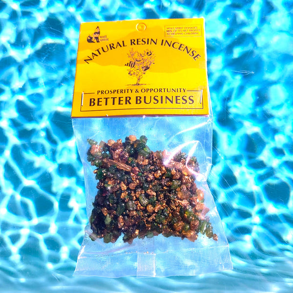 Natural Resin Incense Prosperity & Opportunity "BETTER BUSINESS" wolf Spirit