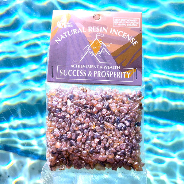 Natural Resin Incense Achievement & Wealth "SUCCESS & PROSPERITY" wolf Spirit