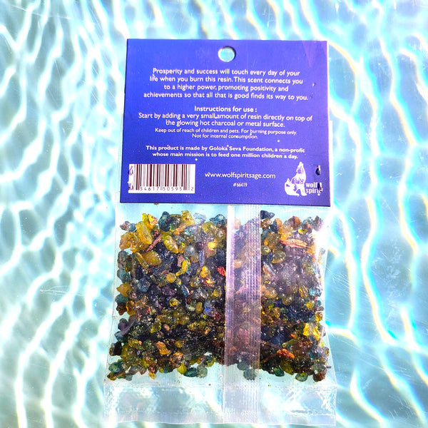 Natural Resin Incense Luck & Positive Energy "GOOD FORTUNE" wolf Spirit