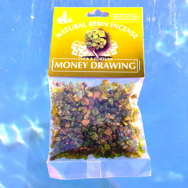 Natural Resin Incense Luck & Fortune "MONEY DRAWING" wolf Spirit