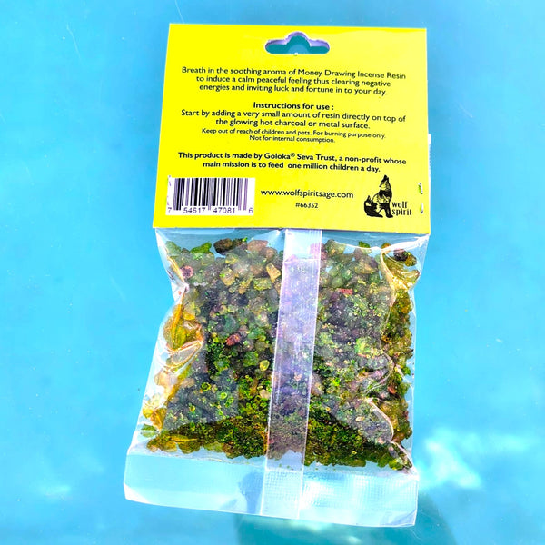 Natural Resin Incense Luck & Fortune "MONEY DRAWING" wolf Spirit