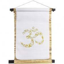 Small Seagrass Scroll Banner - Om Yoga