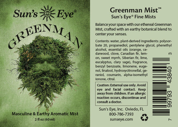 Sun's Eye Greenman Aromatic Mist