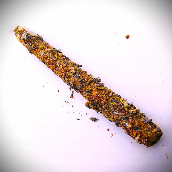 Lavender Chime Spell Candle Set of 2 herb dressed candle