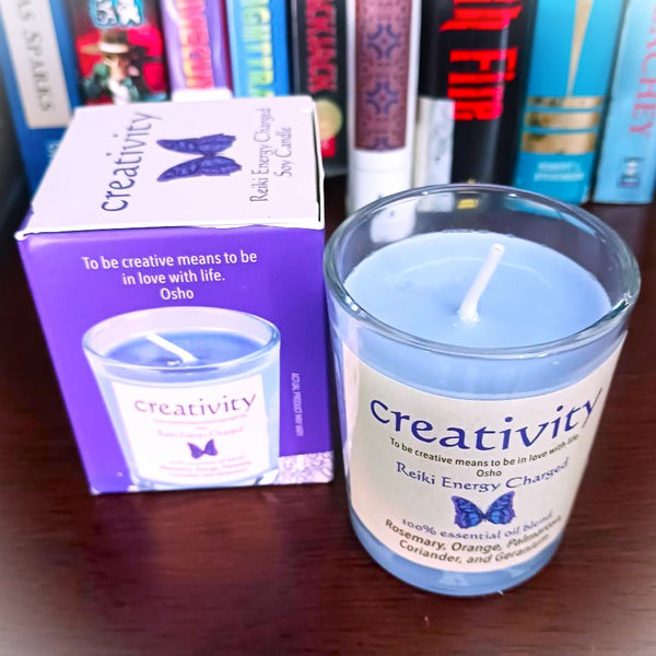 Creativity Reiki Energy Charged Soy Candle