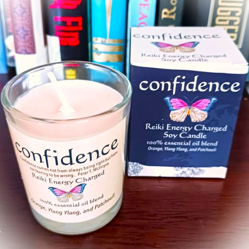 Confidence Reiki Energy Charged Soy Candle